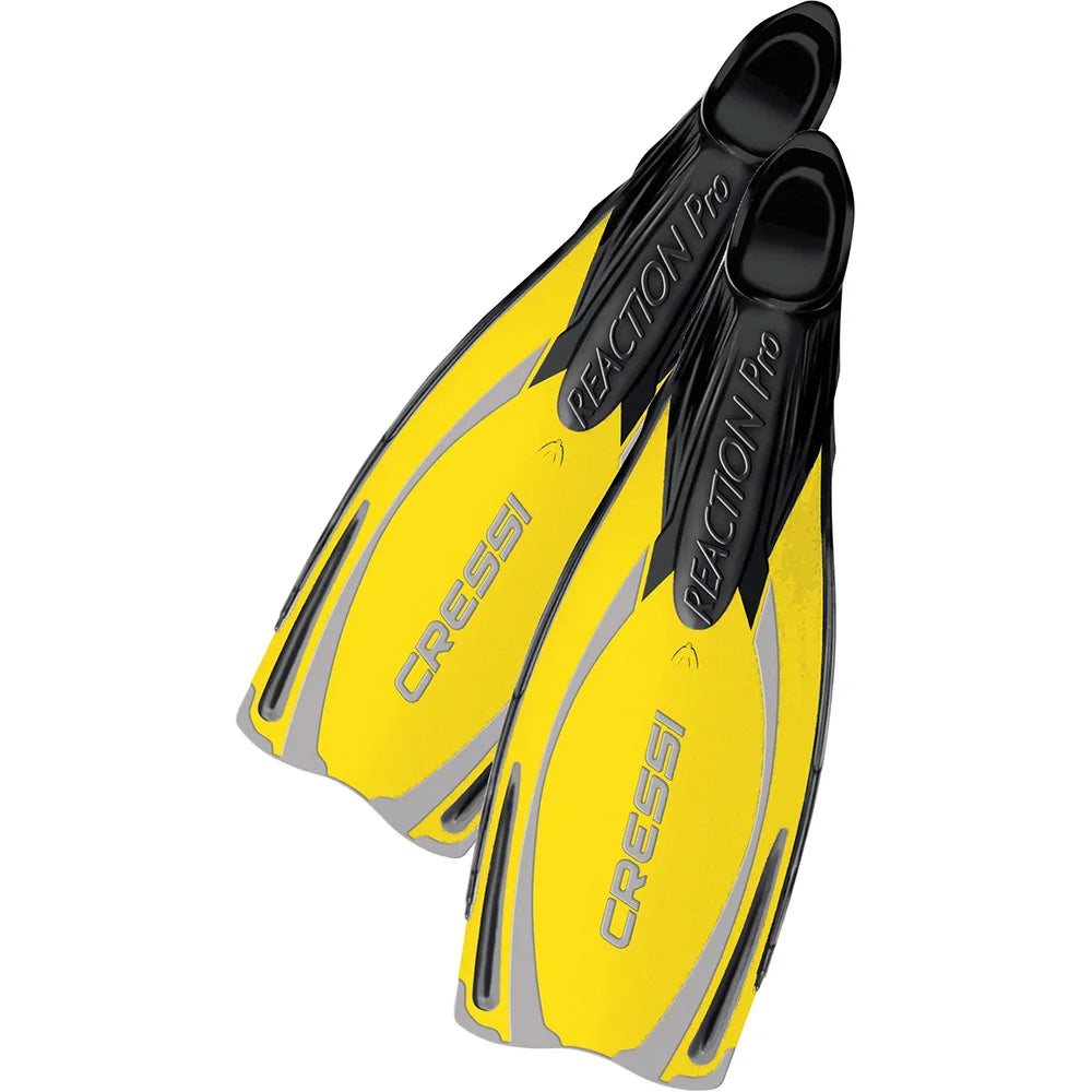 Cressi Reaction Pro Scuba Diving Fins Full Foot Long Blade