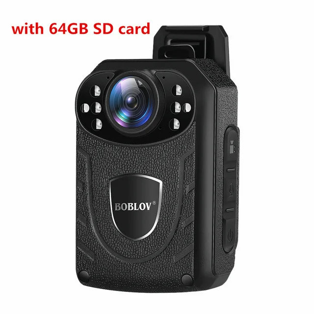 Boblov KJ21 Body Worn Mini Camera HD 1296P DVR Video Recorder