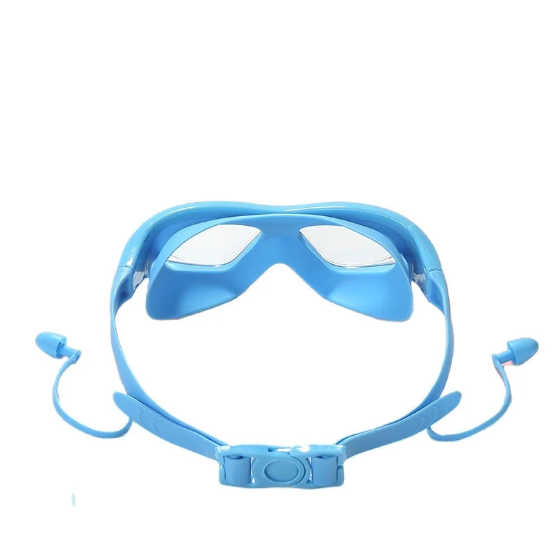 Kids Swim Goggles with Silicone Earplugs Anti-Fog Swimming Pool Eyewear