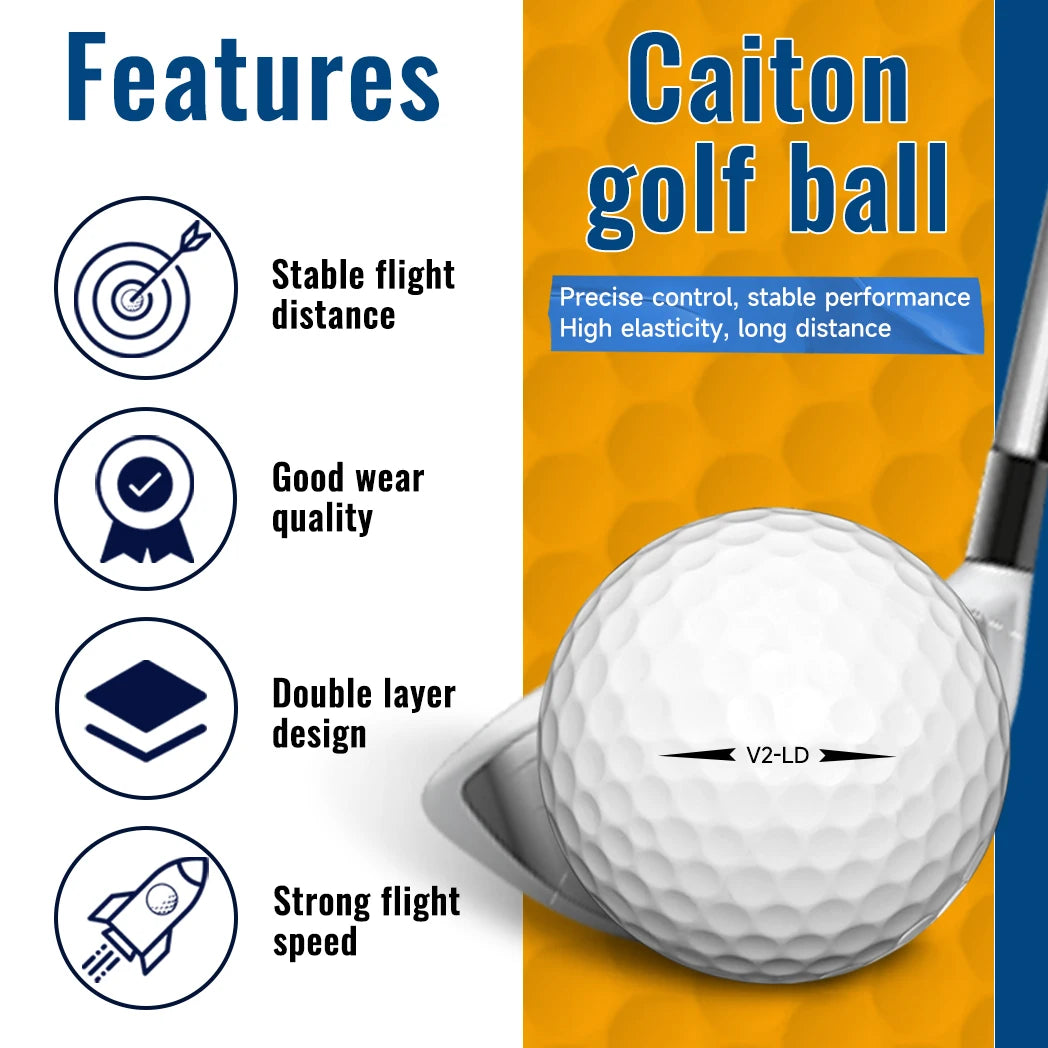 Caiton 50pcs 2-Layer Golf Balls