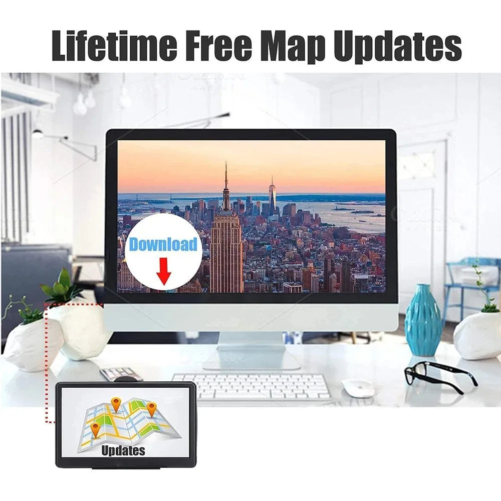 Europe Car GPS Navigation 7 Inch Touch Screen GPS Navigator