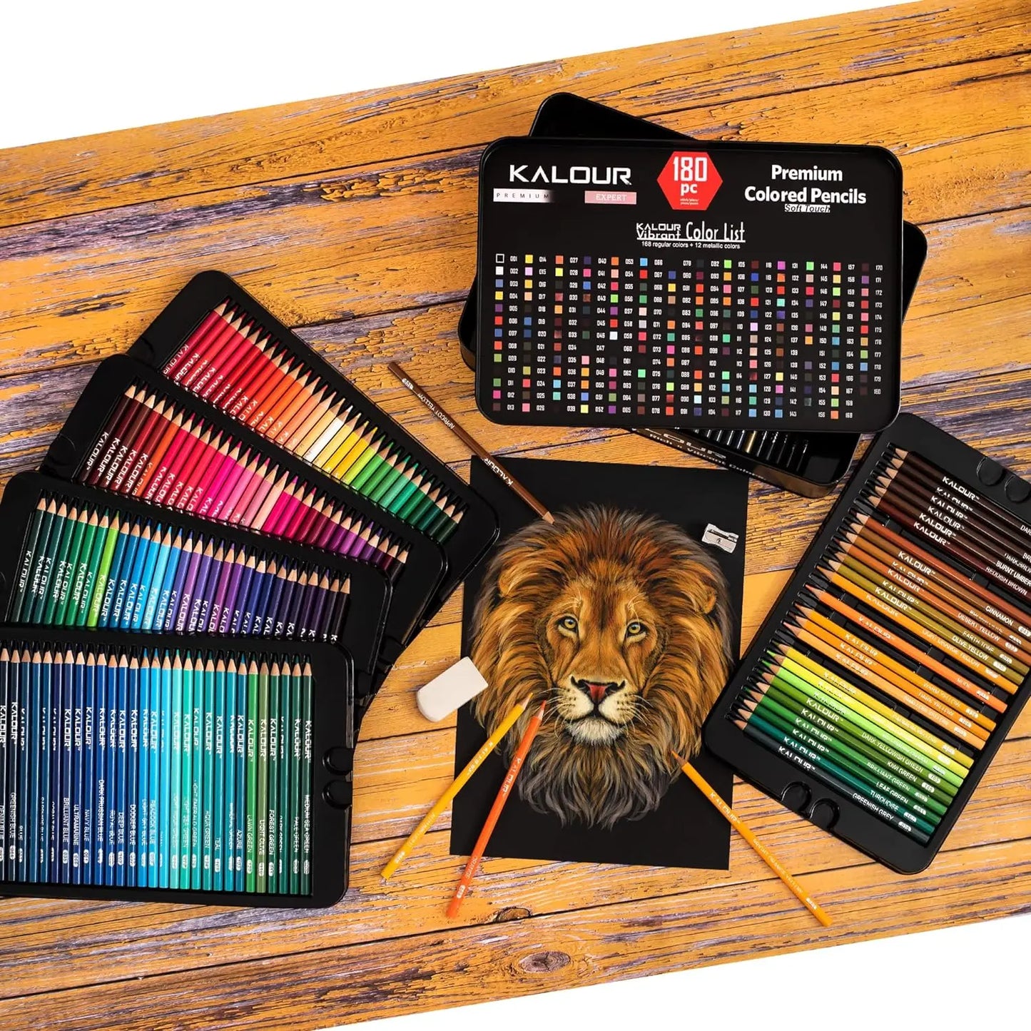 KALOUR Oil Colored Pencils Set Professional Drawing