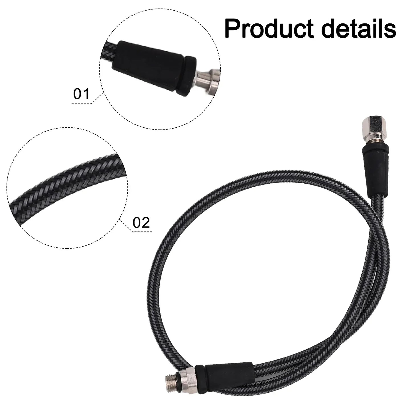 Scuba Diving High Pressure Hose Braided Hose For SPG Gauge 1st Stage