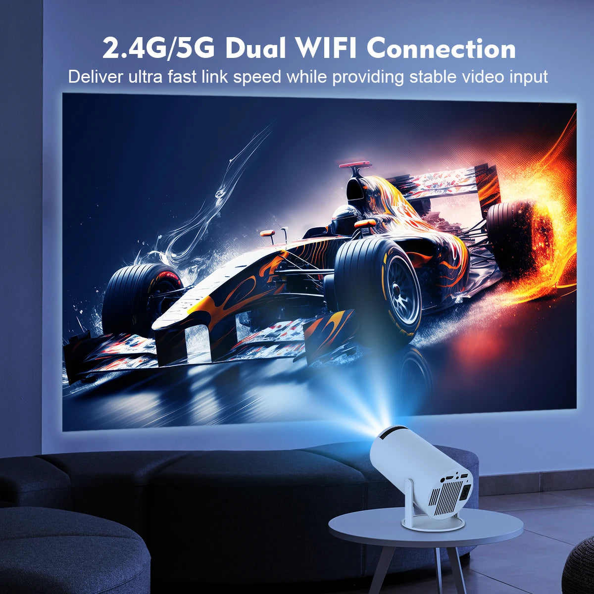 Magcubic 4K Wifi6 Projector WIFI Allwinner H713 Home Cinema