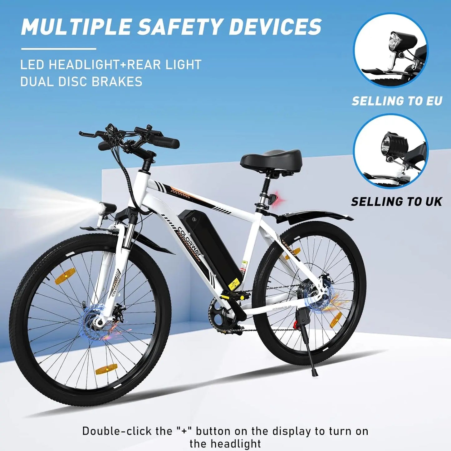 COLORWAY BK15 Electric Bike for Adults,