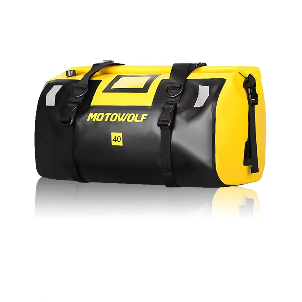 Motorcycle Dry Bag Waterproof Reflective Tail Luggage