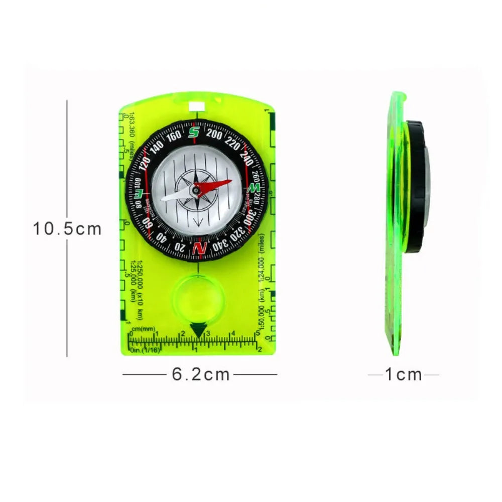 Waterproof Orienteering Compass for Map Reading