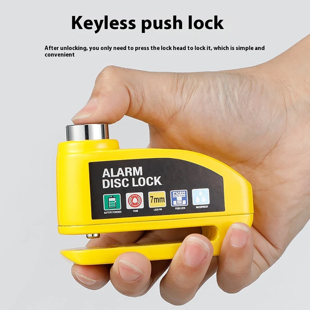 Motorcycle Alarm & Disc Brake Lock