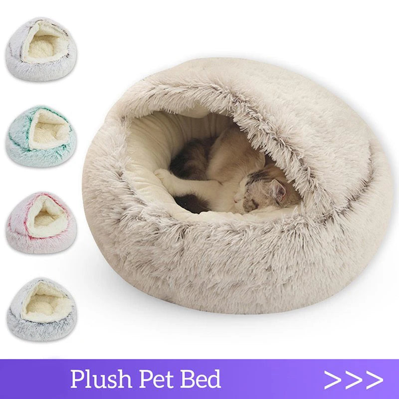 Cat Sleeping Nest Plush Bed