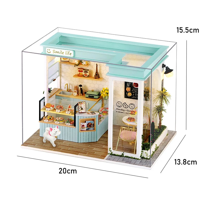DIY 3D Puzzles Wooden House Model Building Kits