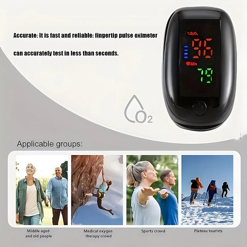Oximeter Digital Fingertip Pulse Blood Oxygen Saturation Meter SPO2