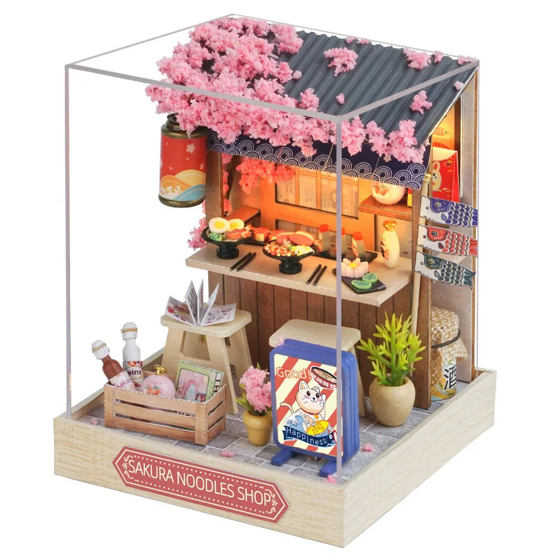 DIY 3D Puzzles Wooden House Model Building Kits
