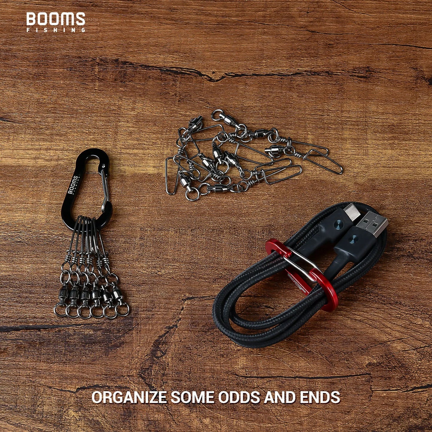 Booms CC1 6Pcs Aluminum Alloy Carabiner Keychain