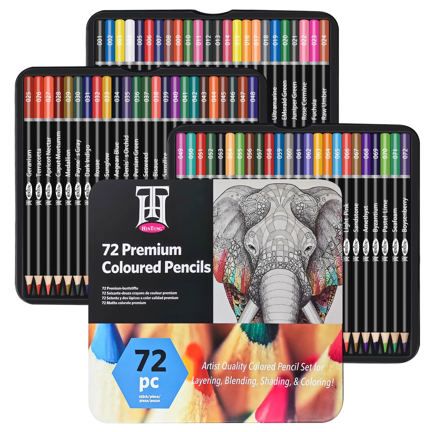 KALOUR Oil Colored Pencils Set Professional Drawing