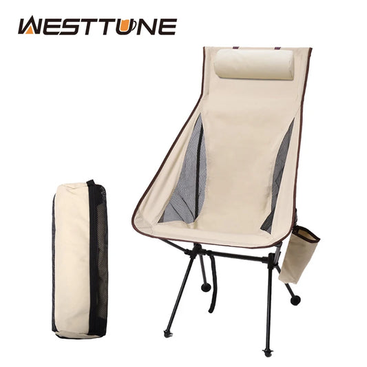 Westtune Portable Folding Camping Chair with Headrest