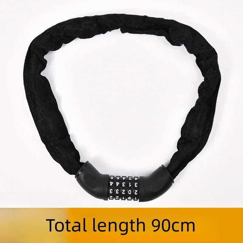 Motorcycle combination lock chain anti-theft