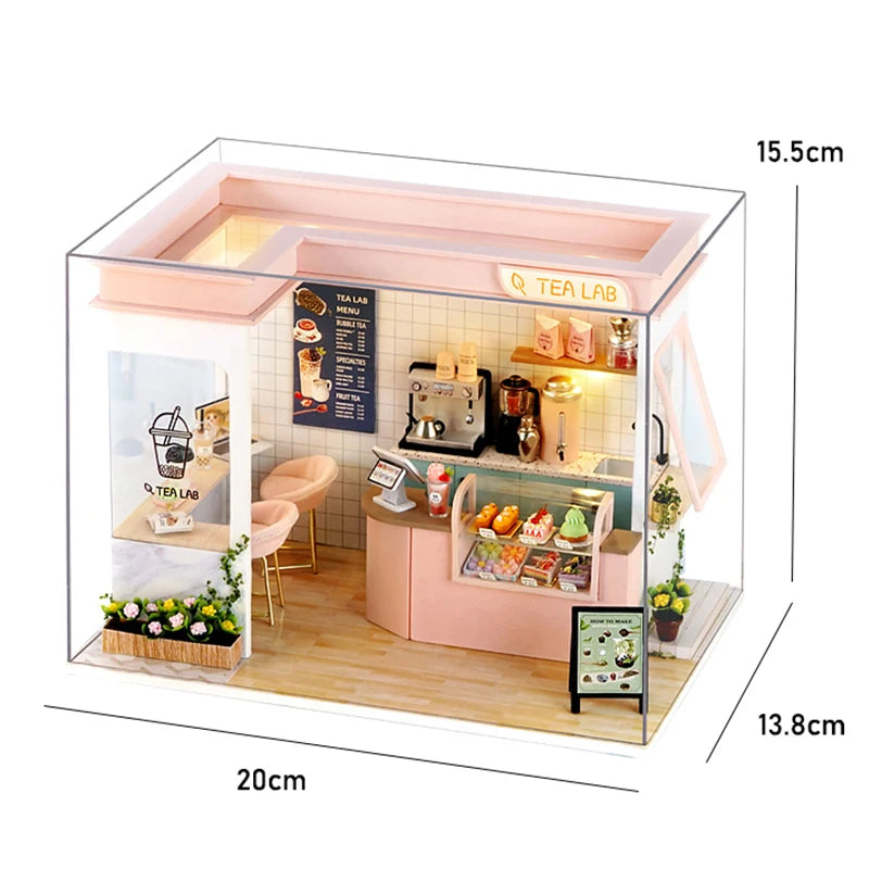 DIY 3D Puzzles Wooden House Model Building Kits