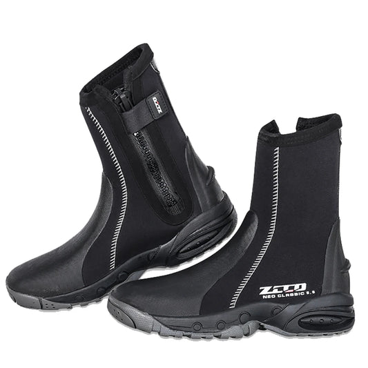 5mm Neoprene Dive Boots Wetsuit Side Zipper Men Women Snorkeling Scuba Diving Shoes