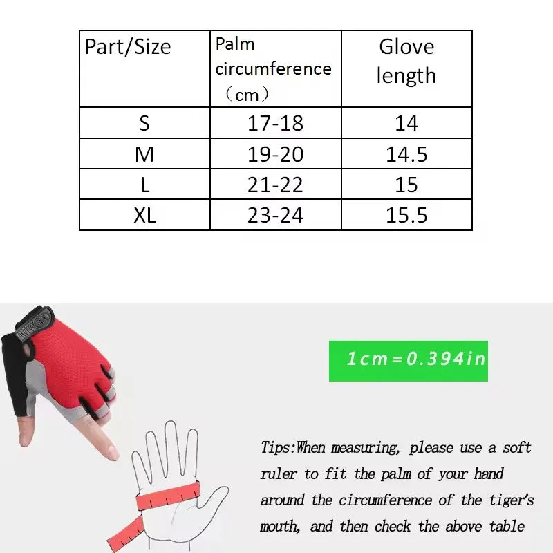 Breathable Anti-Slip Half Finger Gloves for Cycling for Men And Women