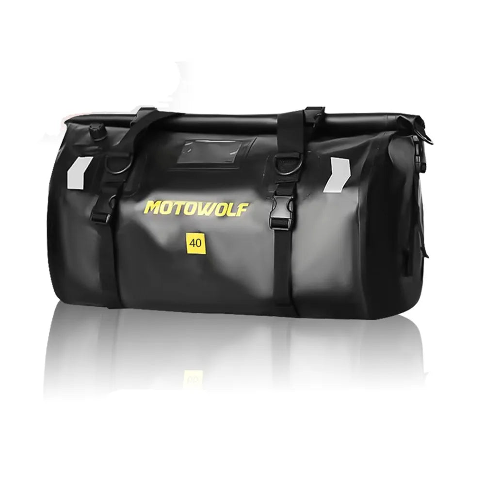 Motorcycle Dry Bag Waterproof Reflective Tail Luggage