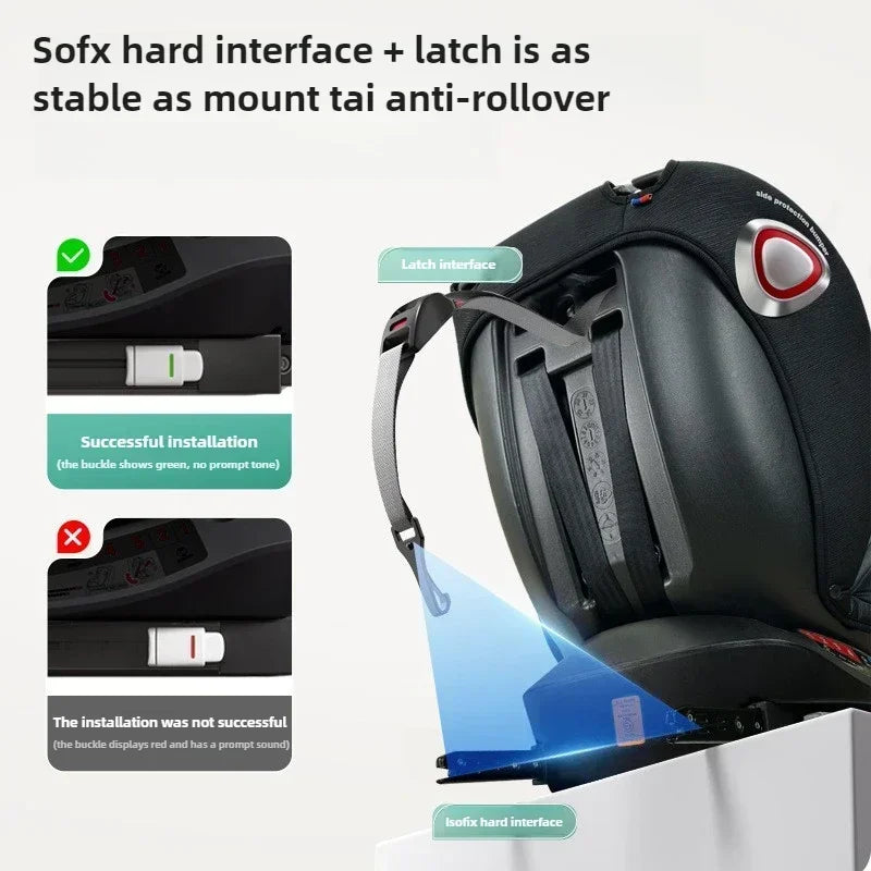2025 NEW car seat newborn,ISOFIX interface child car seat 0-12 years old