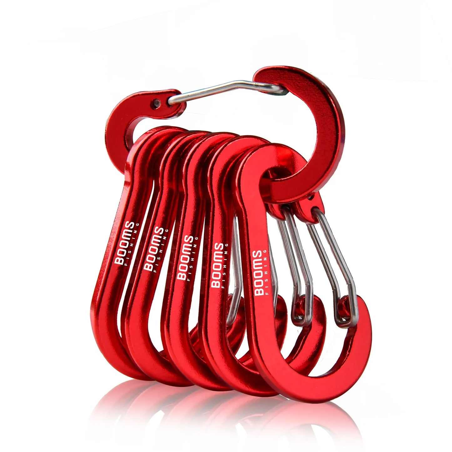 Booms CC1 6Pcs Aluminum Alloy Carabiner Keychain