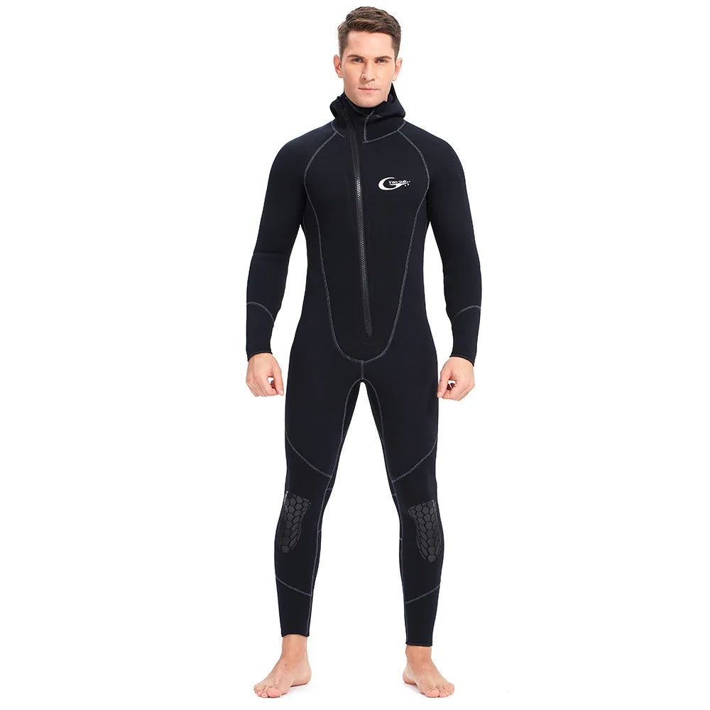 7MM Neoprene Full Body Hooded Scuba Surfing UnderWater Hunting Spearfishing Suit