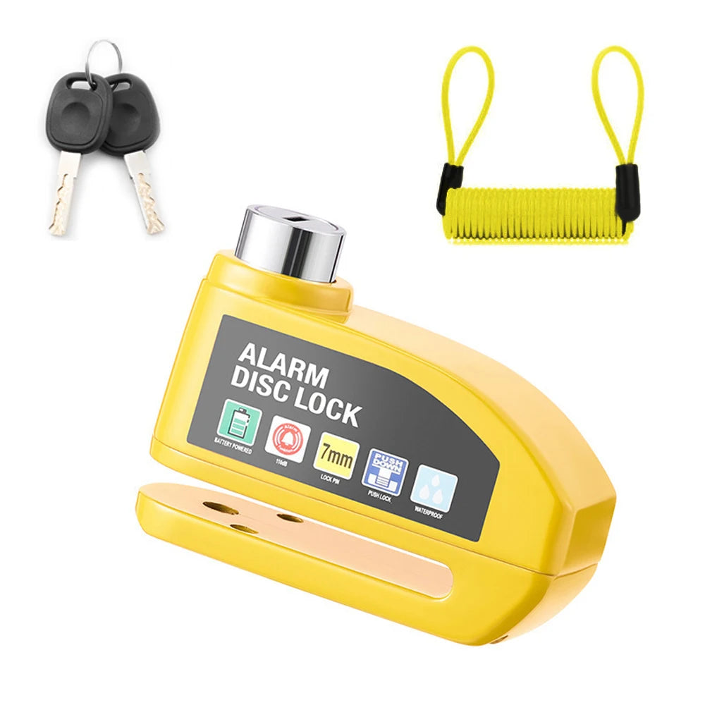Motorcycle Alarm & Disc Brake Lock