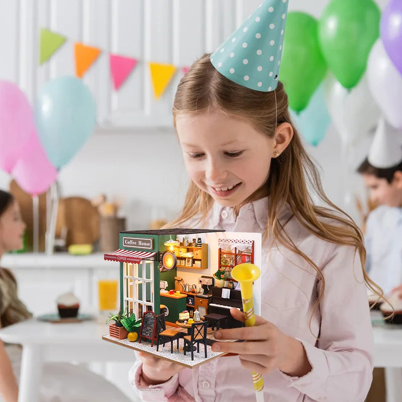 DIY 3D Puzzles Wooden House Model Building Kits