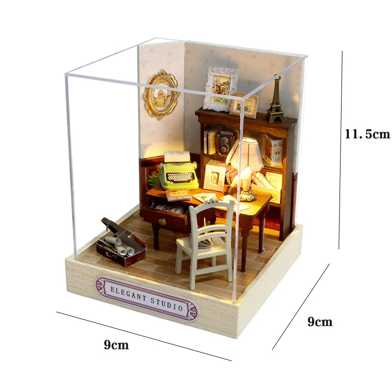 DIY 3D Puzzles Wooden House Model Building Kits