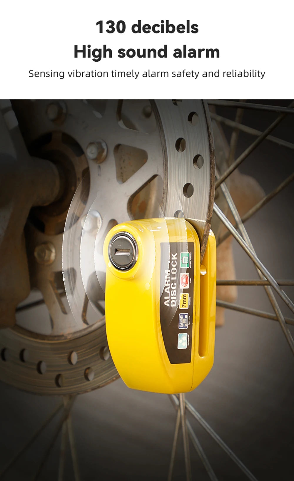 Motorcycle Alarm & Disc Brake Lock