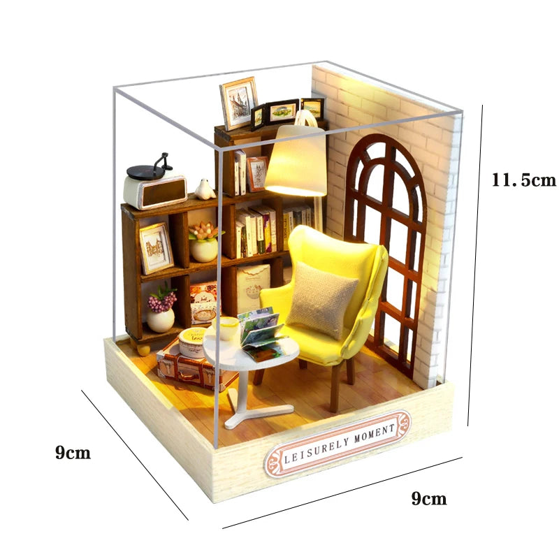 DIY 3D Puzzles Wooden House Model Building Kits