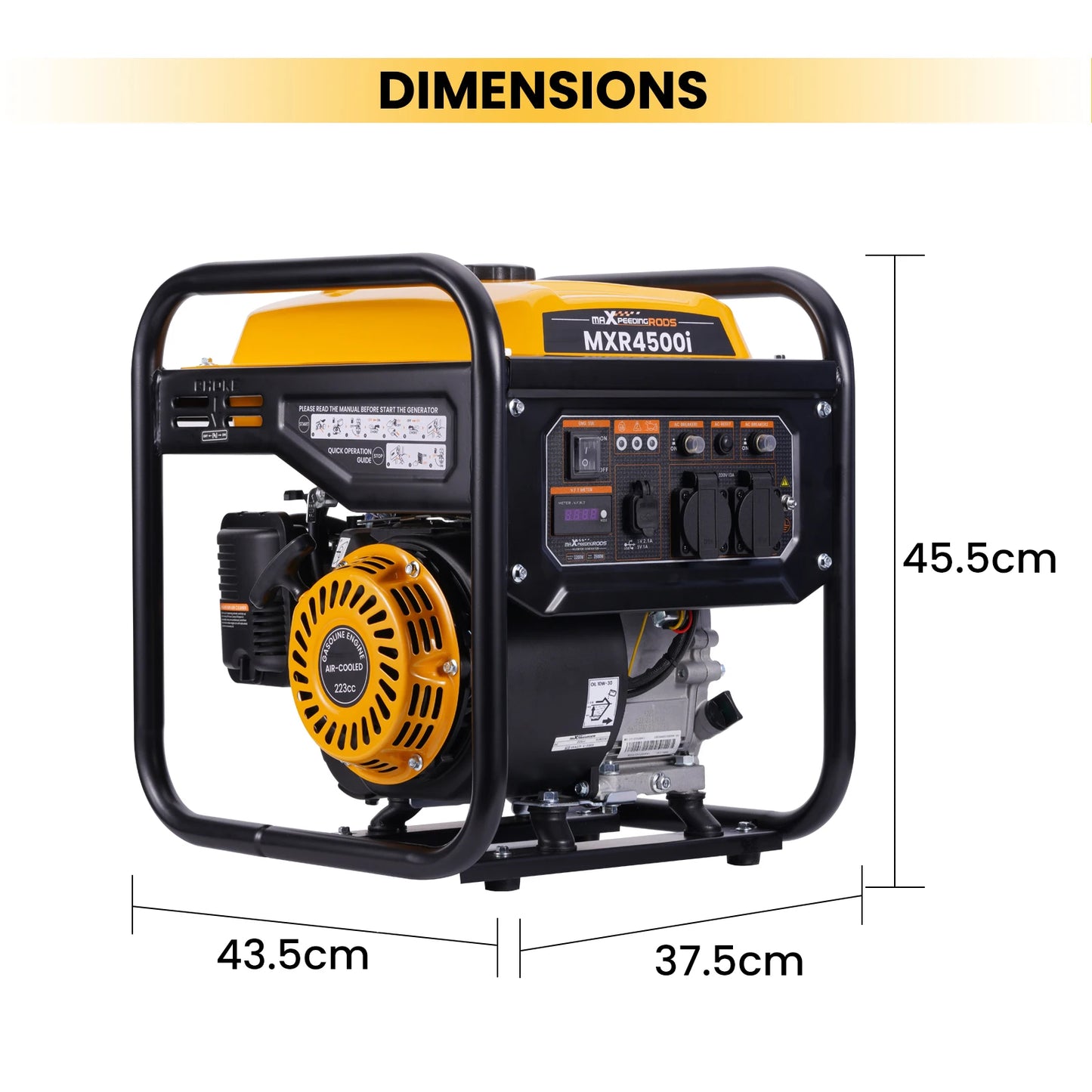 500W Inverter Generator Petrol 4 Stroke Engine for Camping Garden