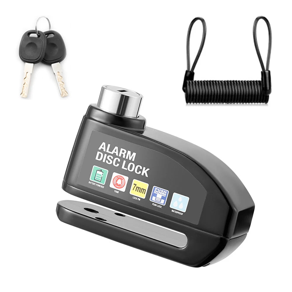 Motorcycle Alarm & Disc Brake Lock