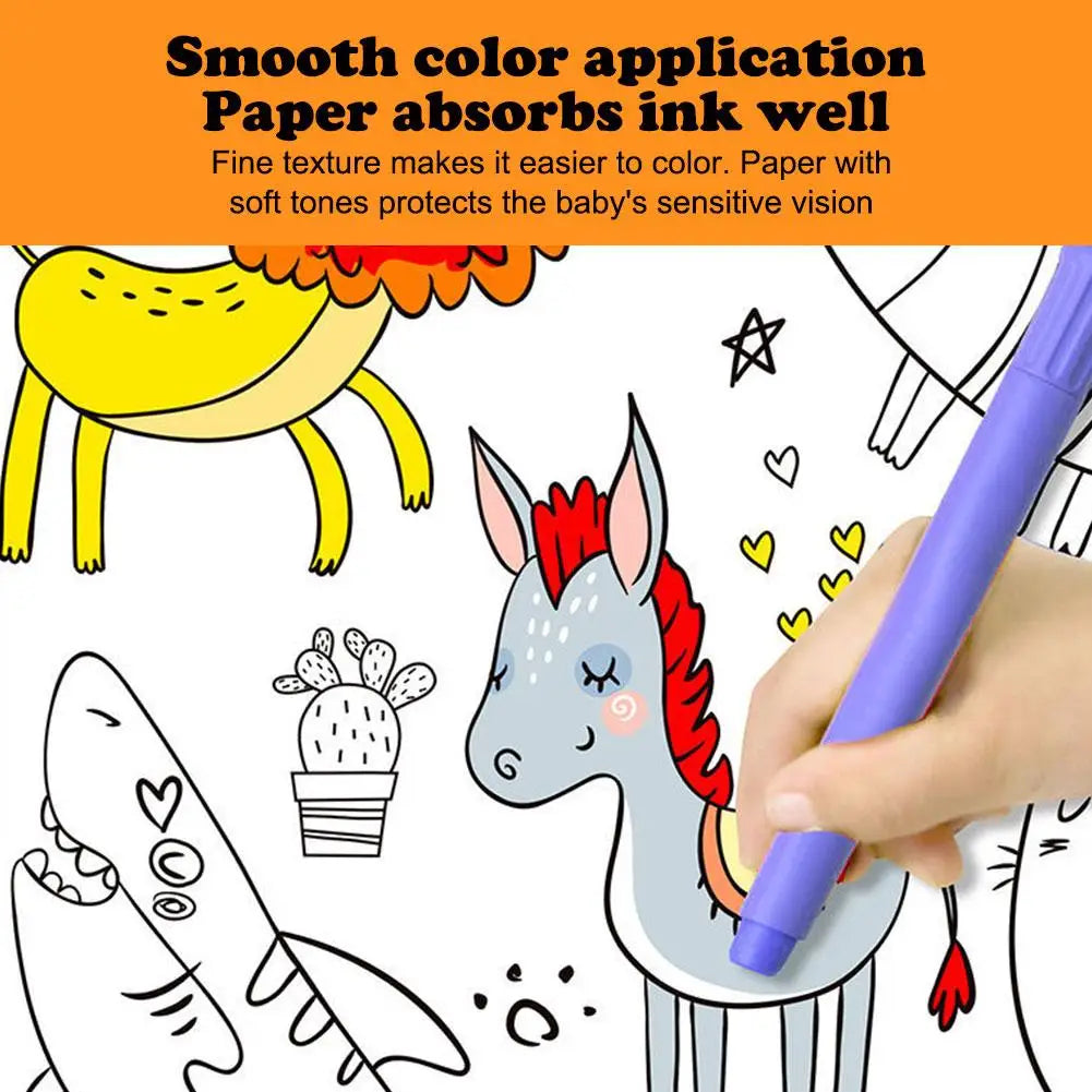 Children's Drawing Roll Graffiti Scroll Coloring Paper Roll