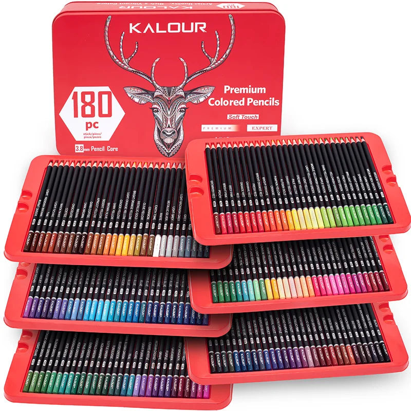 KALOUR Oil Colored Pencils Set Professional Drawing