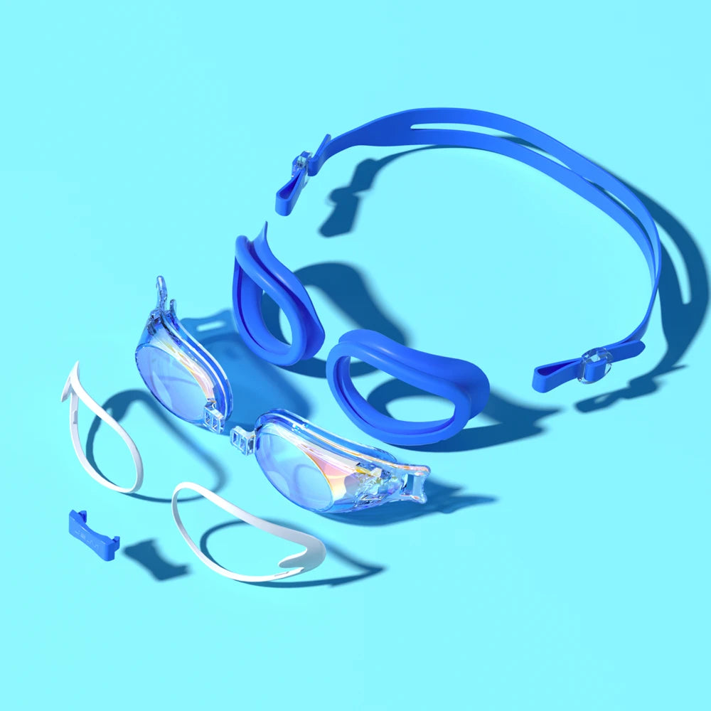 JSJM Professional Kids Swimming Goggles Anti-Fog UV Protection Silicone