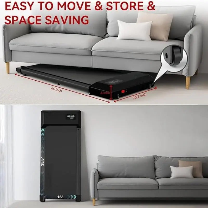 Superun 2 in 1 Portable Treadmill with Remote Control