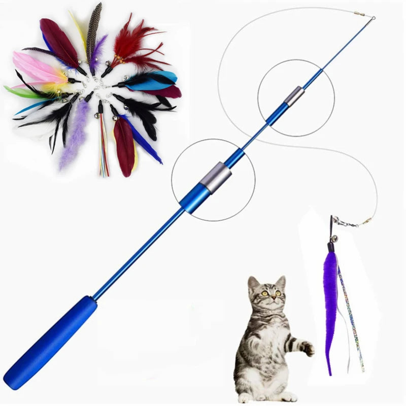 Cat Interactive Stick Teaser Toys