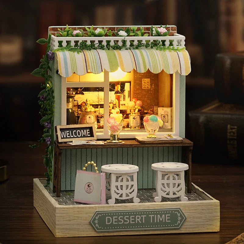 DIY 3D Puzzles Wooden House Model Building Kits