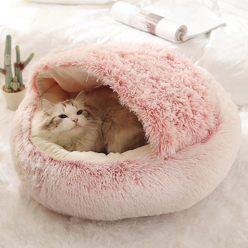 Cat Sleeping Nest Plush Bed