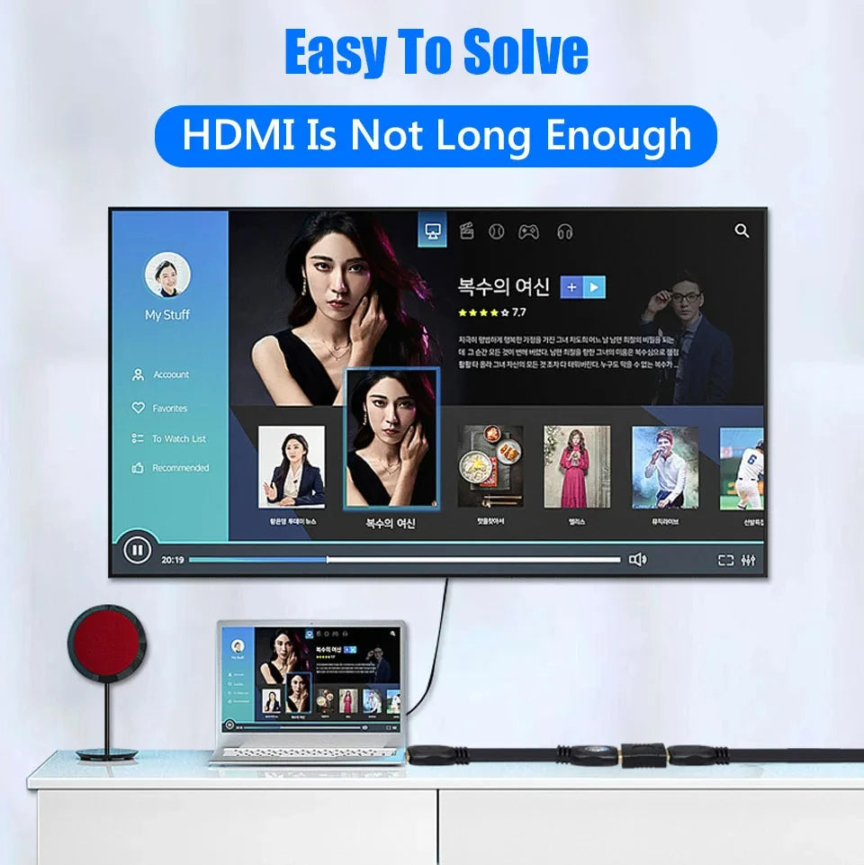 4K HDMI Extender Female To Female Extension Hdmi Cable Extension