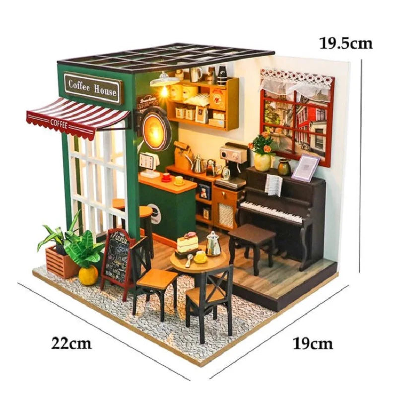 DIY 3D Puzzles Wooden House Model Building Kits