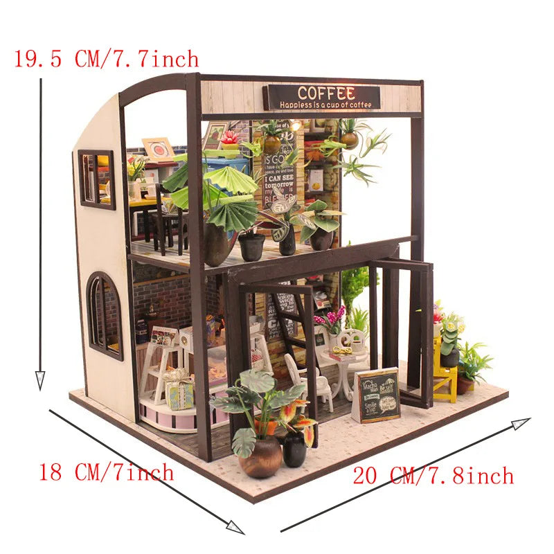 DIY 3D Puzzles Wooden House Model Building Kits