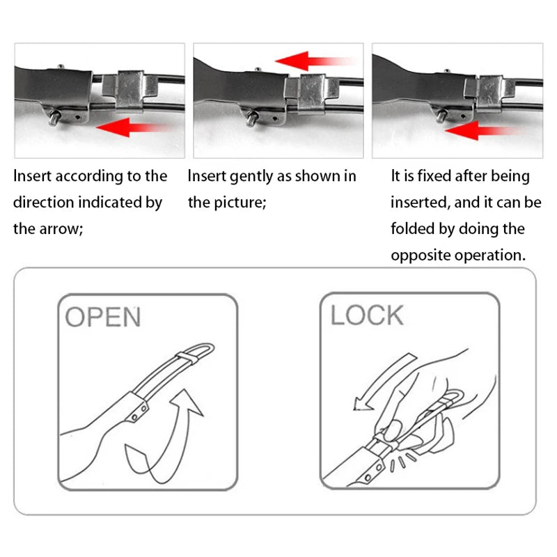 3PCS 1SET Camping Essentials Collapsible Portable Cutlery