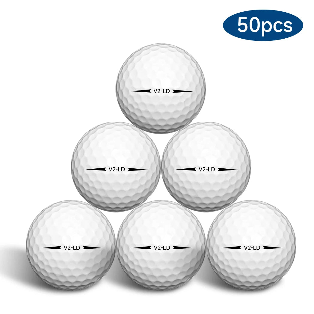 Caiton 50pcs 2-Layer Golf Balls
