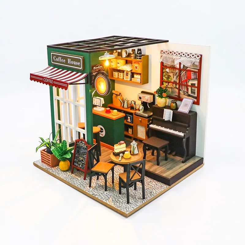 DIY 3D Puzzles Wooden House Model Building Kits