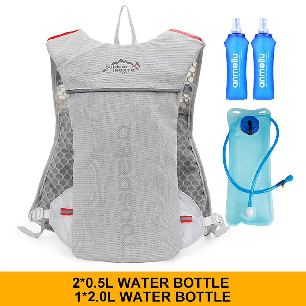 Outdoor Trail Running 5L Ultralight Backpack Hydration Jogging Vest