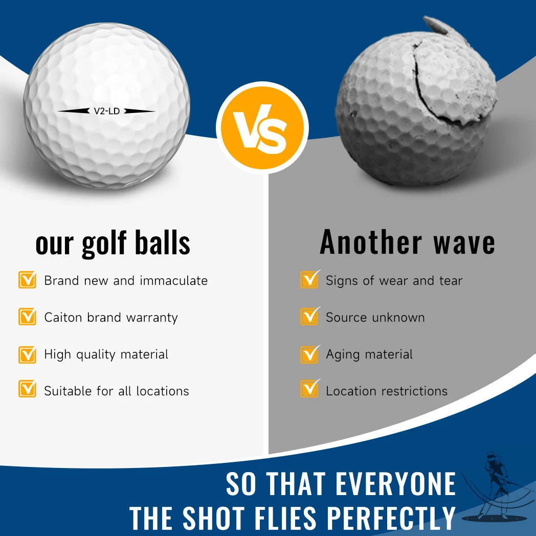 Caiton 50pcs 2-Layer Golf Balls