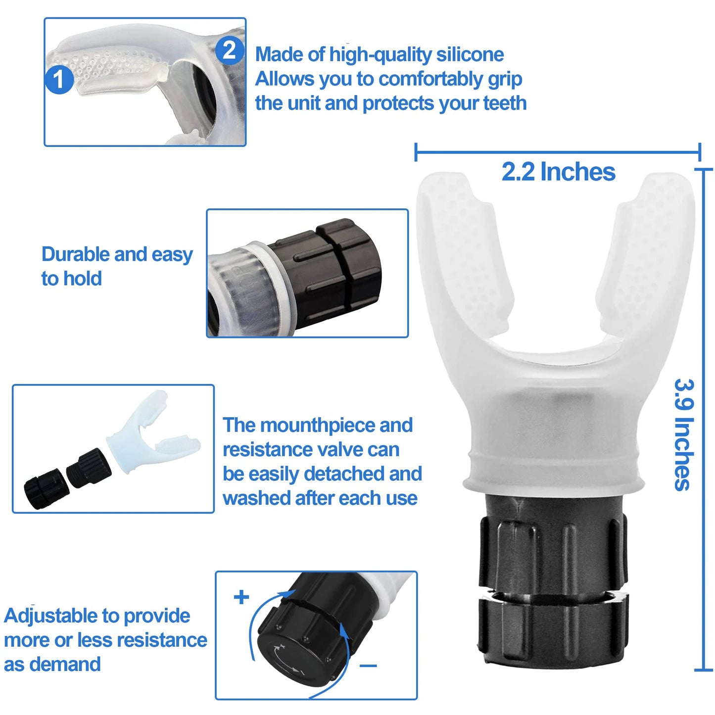 Breathing Trainer Lung Flexer Durable Fitness Exerciser
